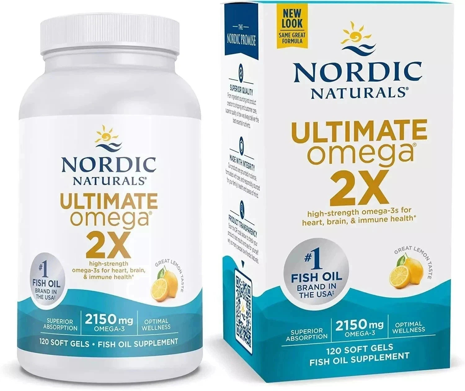 Nordic Naturals Ultimate Omega 2X 2150mg 120 Softgels (Lemon) Heart Health