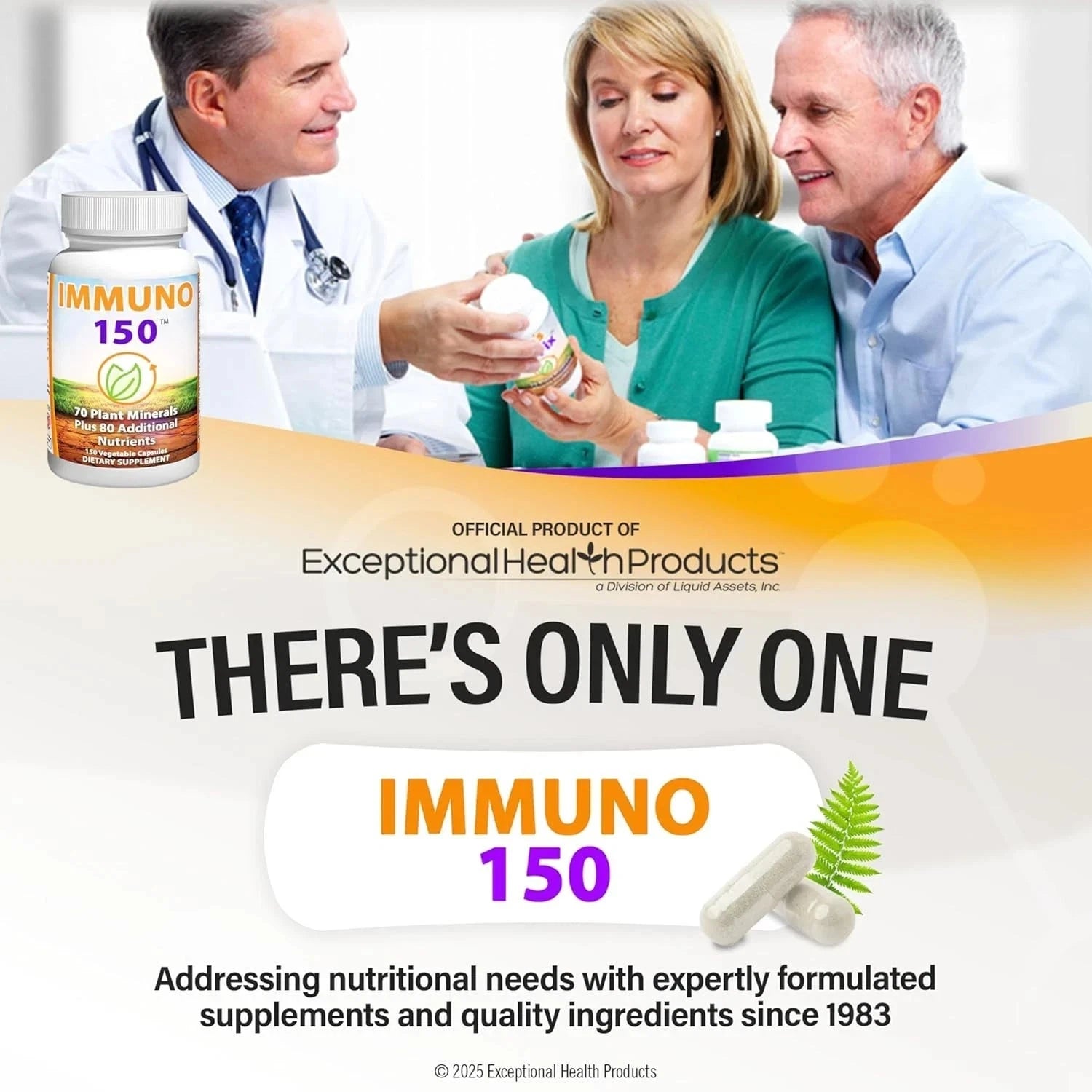 Immuno 150, Immune Support Supplement, Packed with 70 Plant Minerals, 13 Essenti