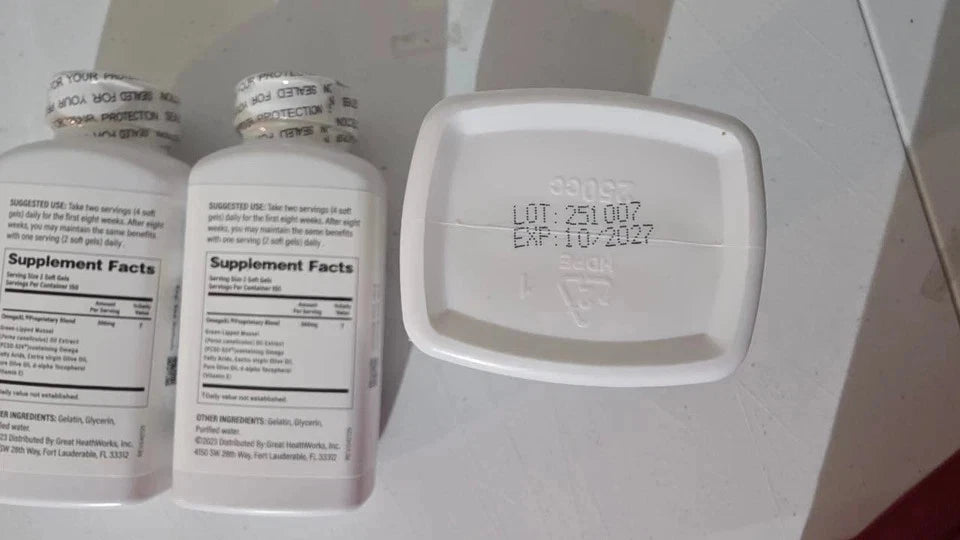 Omega-XL 300 Count Softgels Joint Pain Relief, Potent Small Softgel